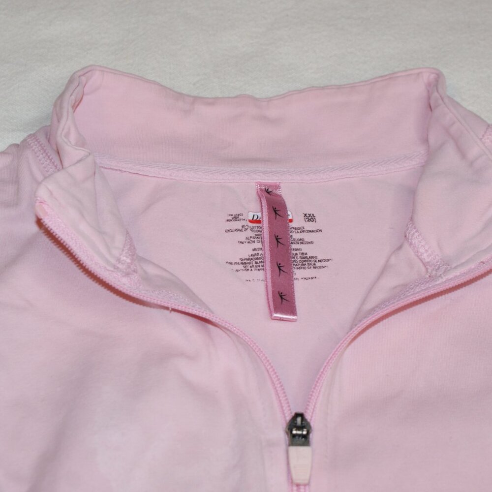 Super Stretchy Pink Danskin Now Zipper Jacket with side pockets. Size XXL (20)